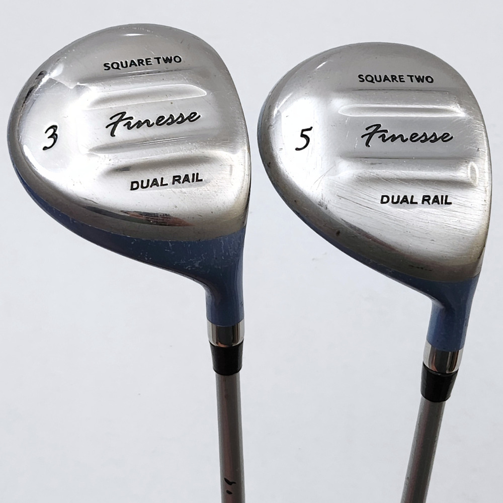 Square Two Ladies Finesse Dual Rail 3 & 5 Wood Set Graphite Shafts RH FAIR